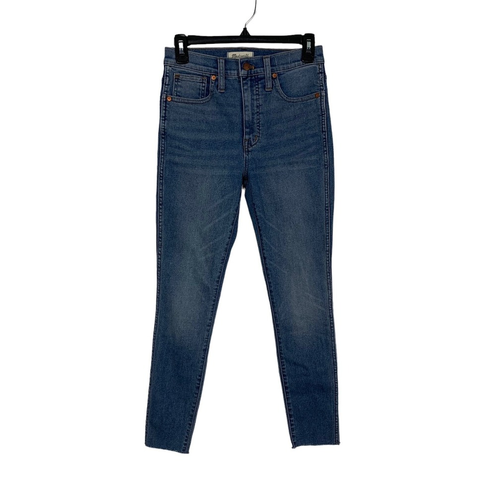 Madewell 10 Inch High Rise Skinny Jeans‎ Classic Blue Stretchy 25